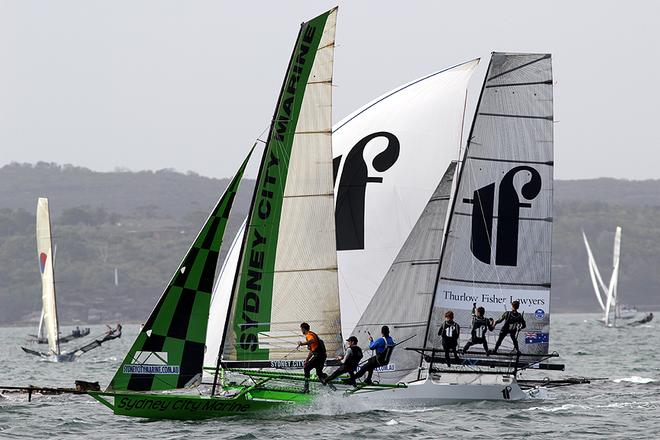 Sydney City Marine and Thurlow Fisher Lawyers - JJ Giltinan Championship 2014 © Australian 18 Footers League http://www.18footers.com.au